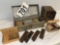 2 Metal Boxes Containing 4 Partial Boxes of Rem 1911 45 Caliber Ammo