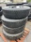 (4) Michelin XDE M/S Truck Tires