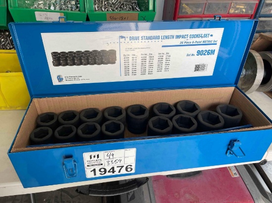 1" Drive Standard Length Impact Socket Set