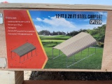 12 ft x 20 ft Steel Carport Shed