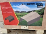 20 ft 30 ft Steel Carport