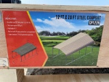 12 ft x 20 ft Steel Carport Shed