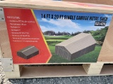 14 ft 20 ft Single Garage Metal Shed