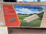 12 ft x 20 ft Steel Carport Shed