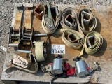 Ratchet Straps (5) and Sure Lok Straps (2)