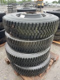 (4) Michelin XZE2 Truck Tires