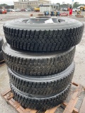 (4) GoodYear G399a LHS Truck Tires