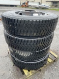 (4) Bridgestone W900 Truck Tires