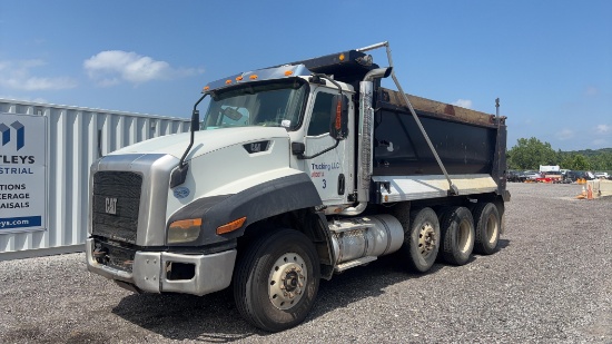 2014 CAT CT660S 16' Tri-Axle Dump Truck