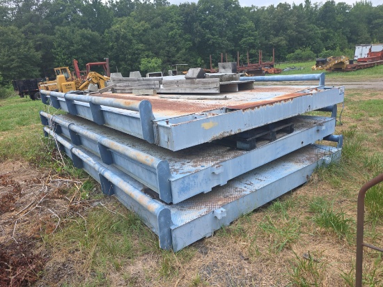 (3) Stacked Industrial Steel Truck Platform Scales