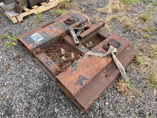 Shop Built Forklift Hitch Attachment