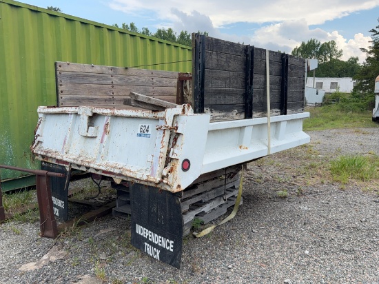 Contractor Dump Body with Wooden Side Panels