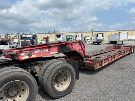 1999 Talbert T3DW-50SA 50-Ton Tri-Axle Lowboy Trailer