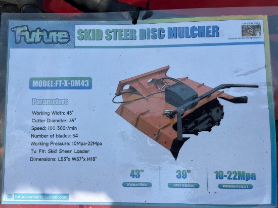 2026 Unused Future FT-EDM320 Excavator Disc Mulcher