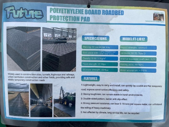 (Qty 12) 2026 Unused Future FT-LJB12 Roadbed Protection Pad