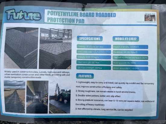 (Qty 12) 2026 Unused Future FT-LJB12 Roadbed Protection Pad