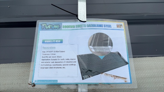 (50 PCS) 2026 Unused Future FT-XH50 Galvalume Steel Siding Roofing