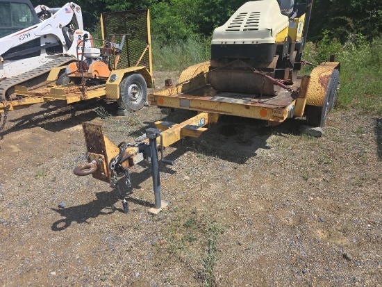 1986 Butler LT812 T/A Tilt Equipment Trailer