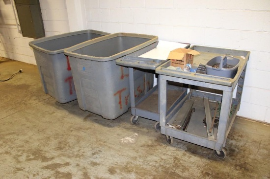 Industrial Utility Carts and Bins