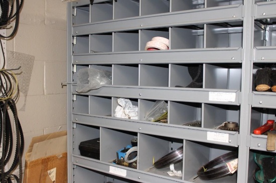 Industrial Storage Cabinet with Assorted Tools and Components