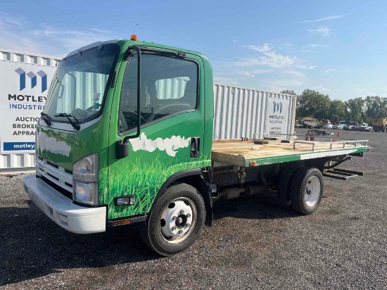 2015 Isuzu NPR S/A 13' Flatbed Truck