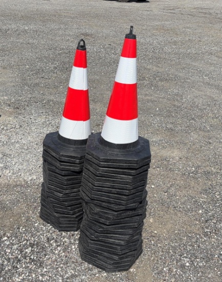 (Qty 42) 2026 Unused SDLANCH TSC Safety Traffic Cones