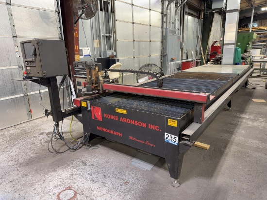 Koike Aronson Monograph Millennium Series CNC Plasma Cutting Table