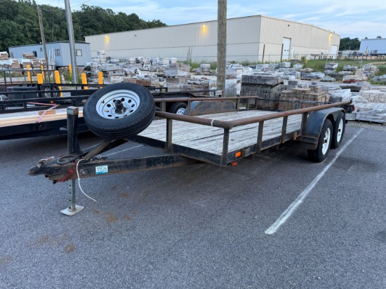 Utility Flatbed Trailer with Dual Axles