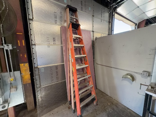 Lot of Two Fiberglass Step Ladders