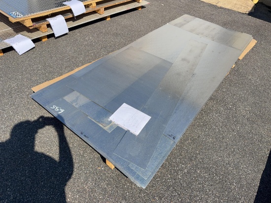 Lot of Embossed and White Aluminum Sheets