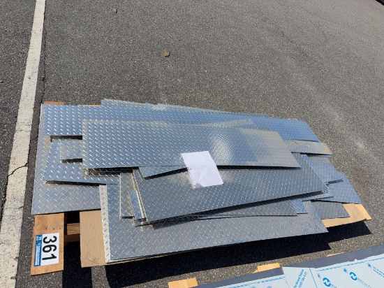 Lot of Miscellaneous Aluminum Tread Plates
