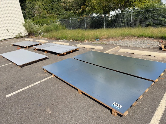 Lot of Steel Sheets on Pallets