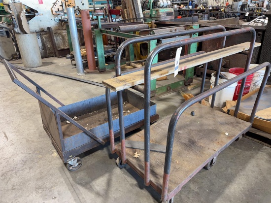 Lot of Industrial Material Handling Carts