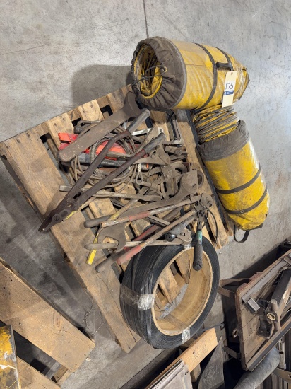 Lot of Assorted Industrial Hand Tools and Ducting