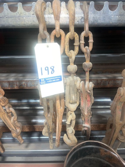 (Qty 4) Lot of Assorted Chain Binders and Hooks