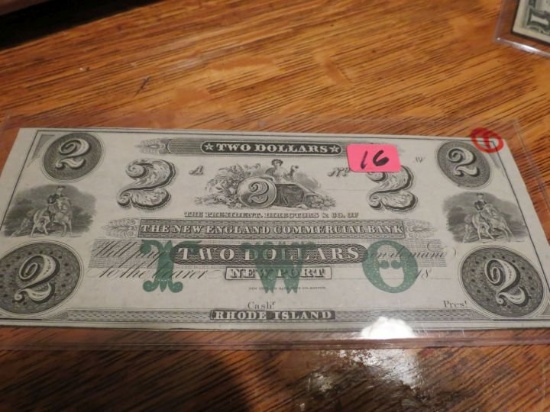 $2.00 New England Commerce Note