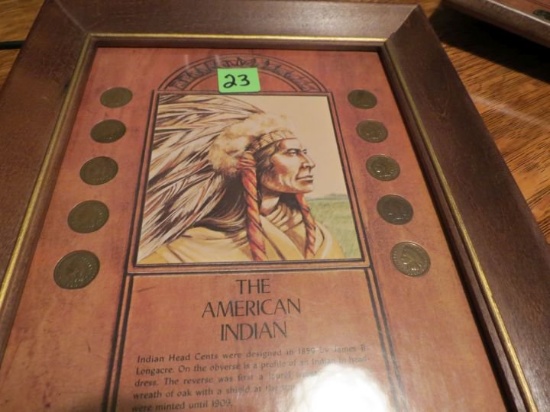 The American Indian Framed w/(10) IHC