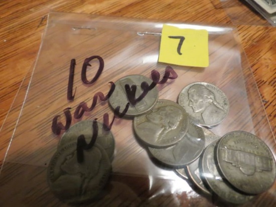 (10) War Nickels