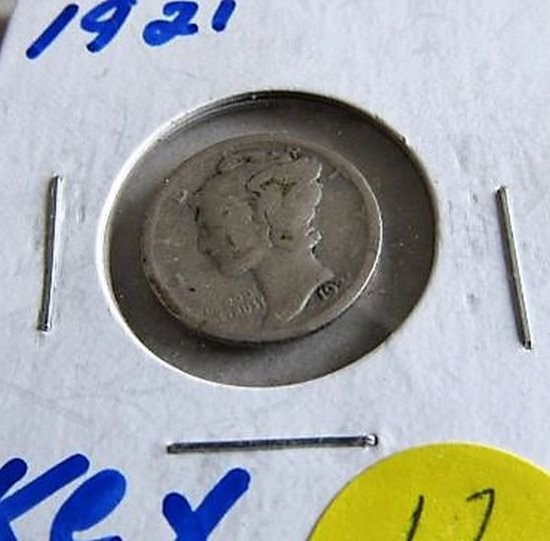 1921-D Mercury Dime