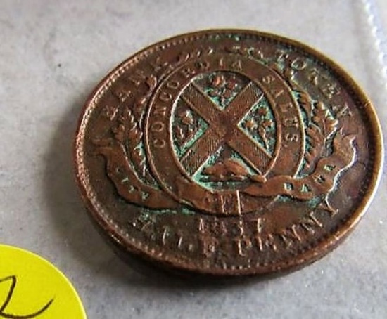 1837 Half Penny