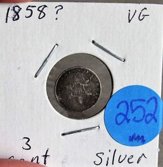 1858? Three Cent Silver