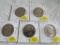 (5) Kennedy Half Dollars, all BU