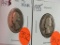 2 ea 1935, 1940S Washington Quarters