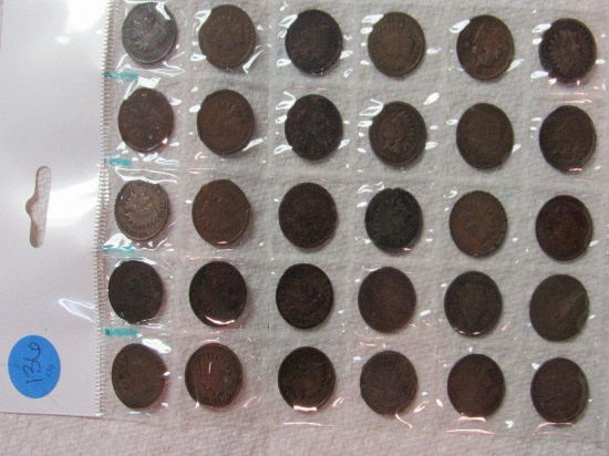 Sheet of 30 Indian Cents