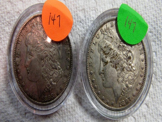 1897,1898 Silver Morgans