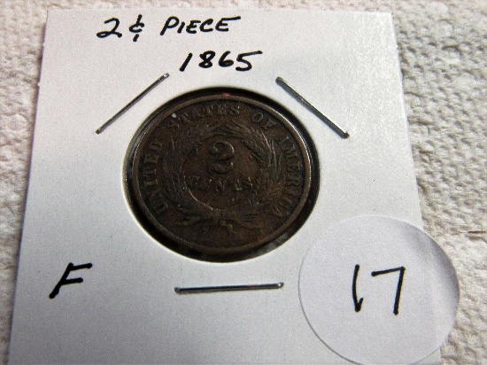 1865 2 Cent Piece