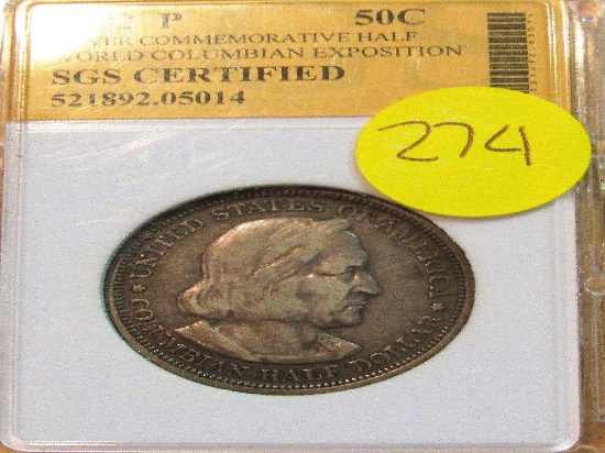 1892 Columbus Half Dollar