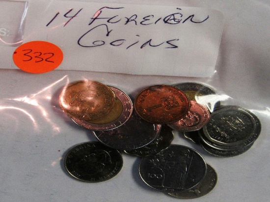 14 Foreign Coins