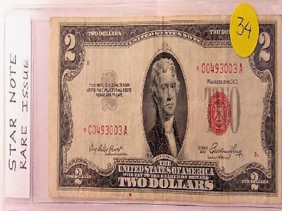 Star Note Rare Issue $2 1953