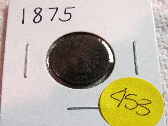 1875 Indian Cent